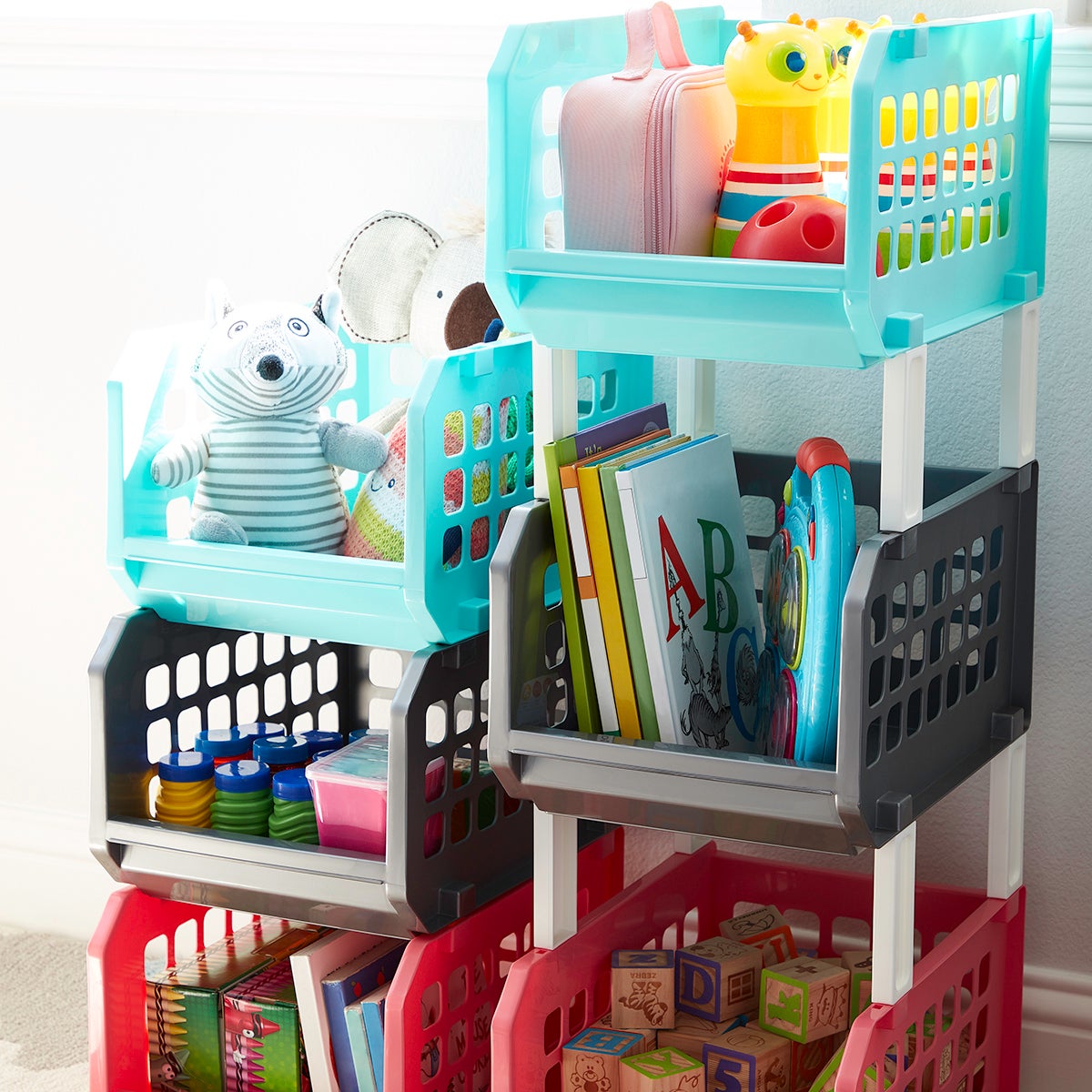 Stacking Storage Bins Pkg/3 | The Container Store